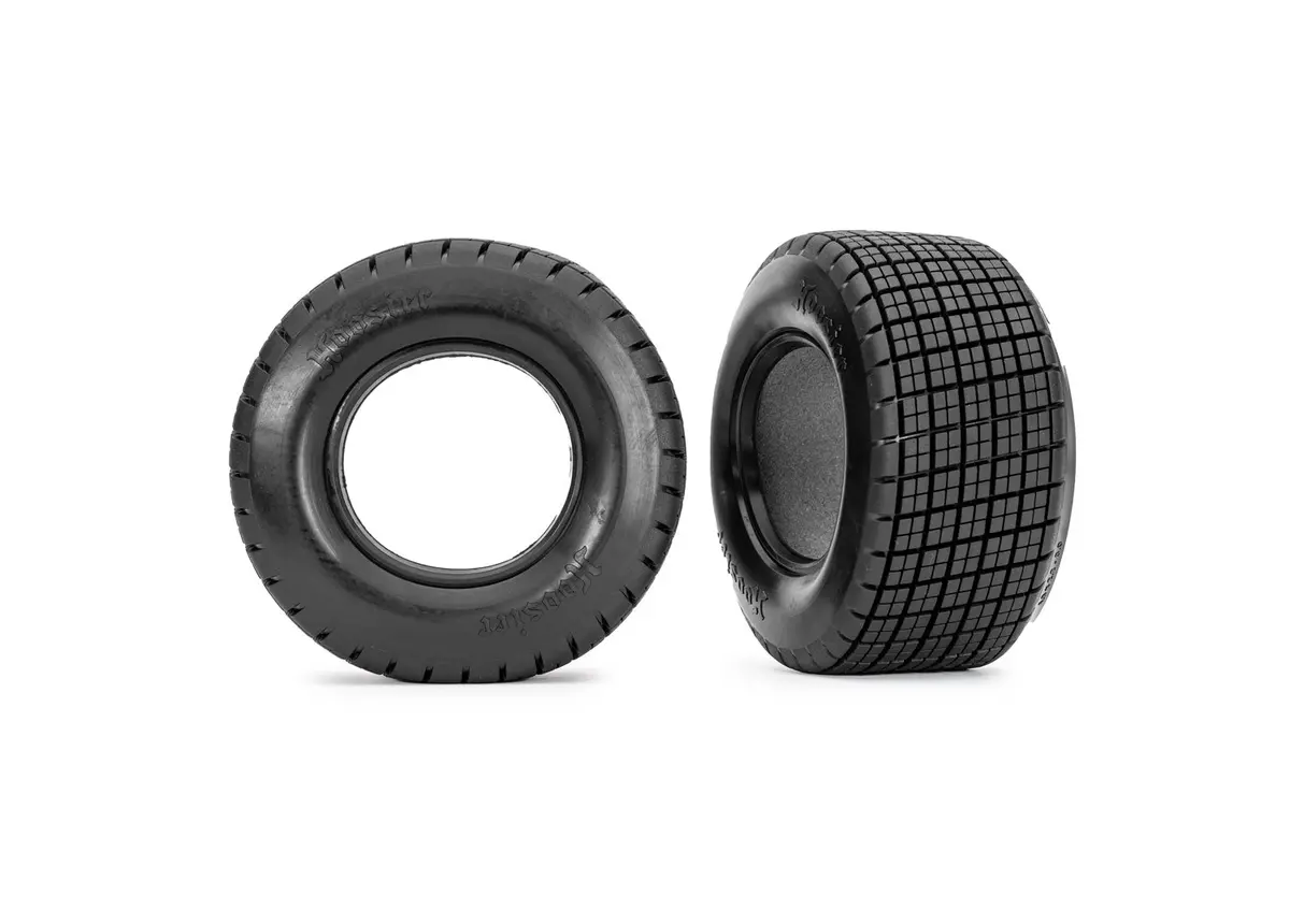 Dirt Oval Gray Front Wheels W/ Hoosier Tires (2) 1