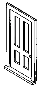 Doors -- Four-Panel Pkg(4) (120-2410) 1
