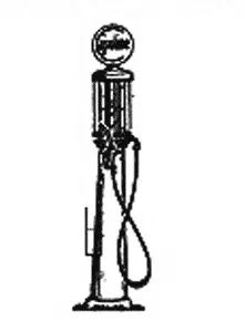 Gas Pump W/Glass Top - O Scale (164-504) 1