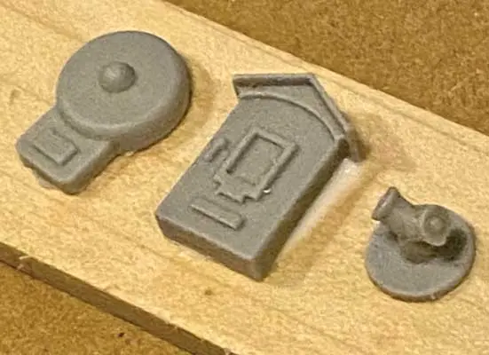 Assorted Fire Alarms -- Unpainted Resin Castings, 3 Styles  (171-2031) 1
