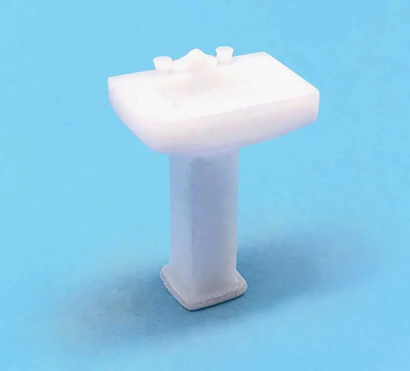 All Scale Minatures Sinks -- Unpainted 3D Printed Parts Pkg(5)   (179-870992) 1