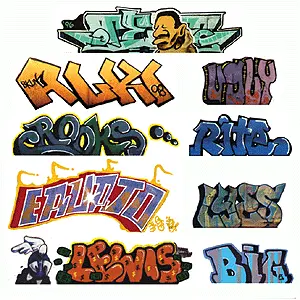 Blair Line Mega Set Modern "Tagger" Graffiti Decals #2-- (184-1245) 1