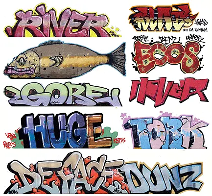 Blair Line Graffiti Decals Mega #7 (9) (184-1256) 1