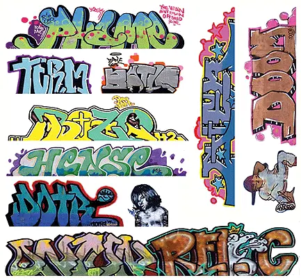 Blair Line Mega Set Modern "Tagger" Graffiti Decals (184-1259) 1
