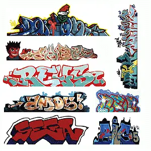 Blair Graffiti Decals Mega Set -- Set #3 Pkg(8)    (184-2246) 1