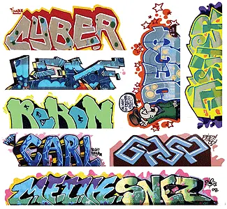 Blair Line Graffiti Decals Mega Set -- Set #12 Pkg (184-2261) 1