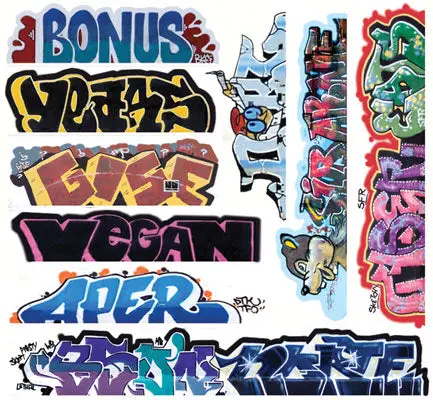 Blair Line Graffiti Decals - #13  (184-2262) 1