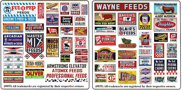 Blair Line Vintage Feed & Seed Signs  (184-35) 1