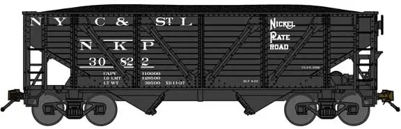 Walthers Nickel Plate Road 30930 (Black, Nyc&St.L Markings)   (188-63181) 1