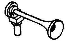 Cal Scale Nathan Diesel Air Horn  (Brass)    (190-422) 1