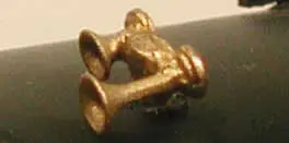 Cal Nathan K2 K14 2-Chime Air Horn -- Lost Wax Brass Casting  (190-636) 1