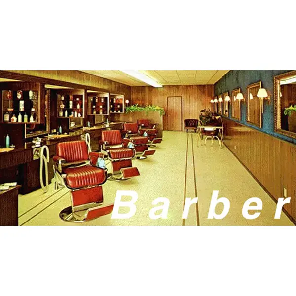 Barber Shop Picture Window Photo Interior (195-1307) 1