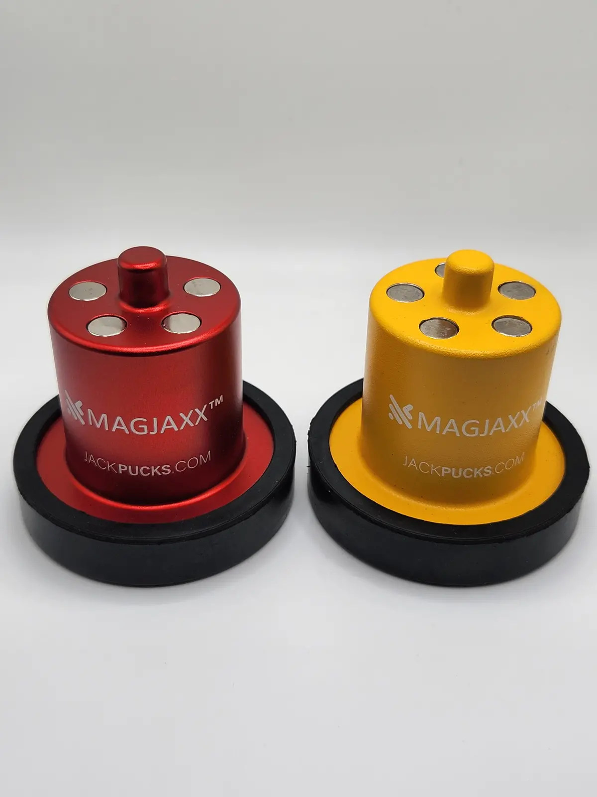 Magnetic Jack Puck (Single Puck) For Rivian R1t & R1s In Rivian Yellow Or Radiant Red 1