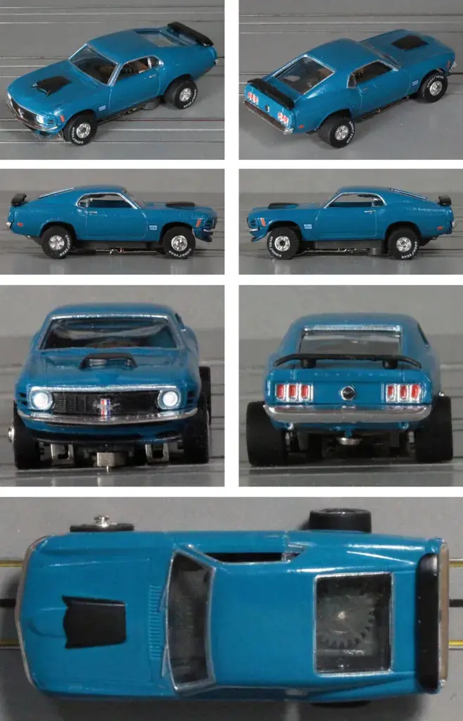 Thunderjet R3 Sc411 1970 Ford Mustang Boss 429 – Grabber Blue #2B 1