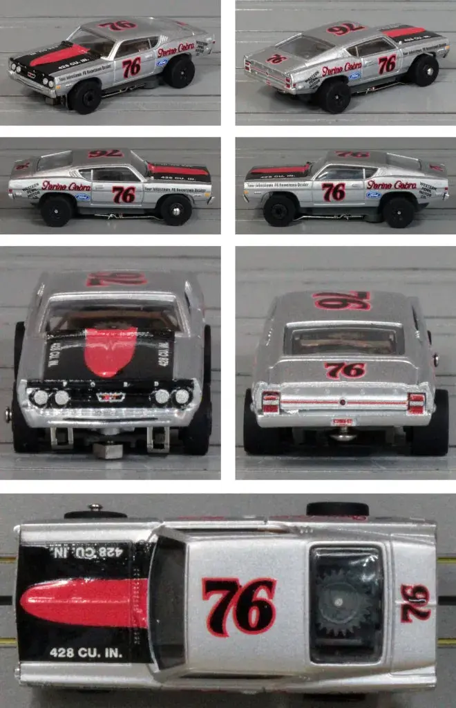 Auto World Sc423 Thunder Road 1968 Ford Torino Metallic Silver/Black/Red #68 #1A 1