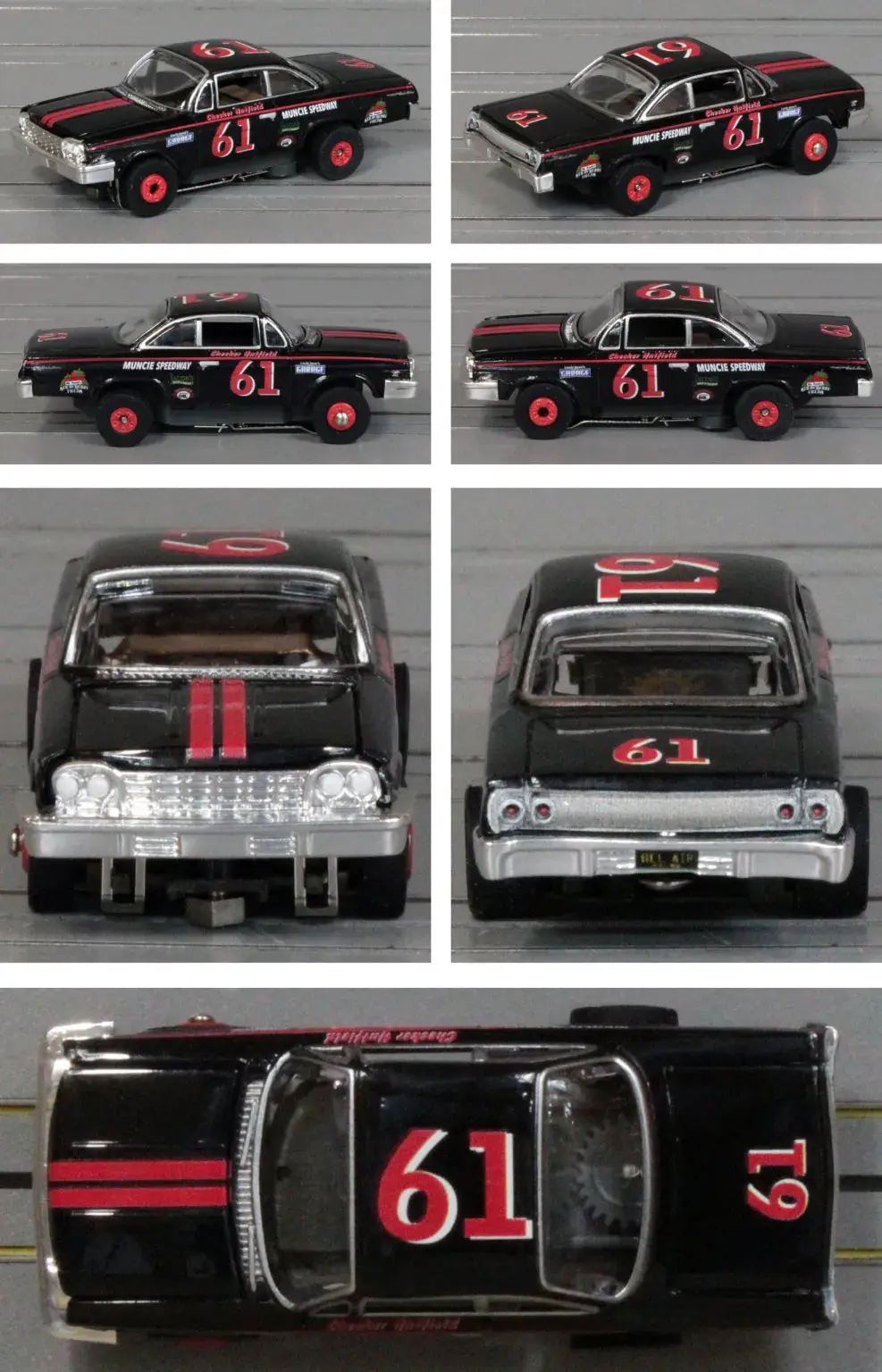 Auto World Sc423 Thunder Road 1962 Chevy Bel Air Black/Red #61 #2B 1