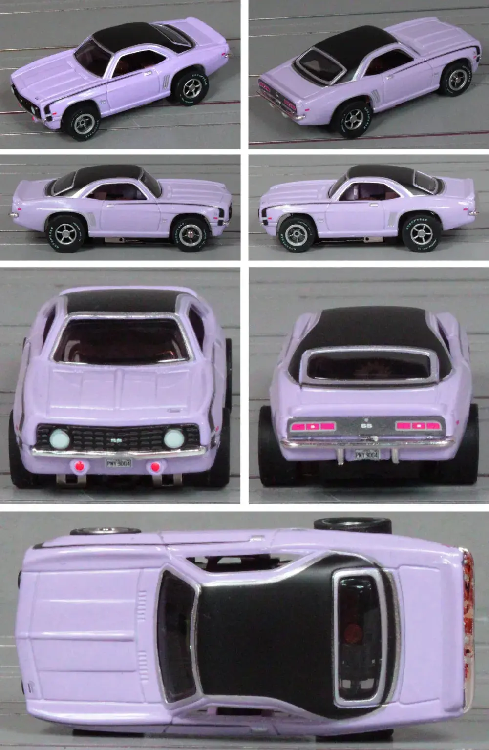 Auto World Sc410 Xtraction 1969 Chevy Camaro – Light Purple/Black #2A 1
