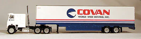Walthers Semi Truck W/48' Trailer -- Covan Tractor Trailer (223-1076) 1