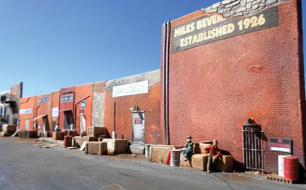Walthers Downtown Alleyway Flat Background Structure    (244-1066) 1