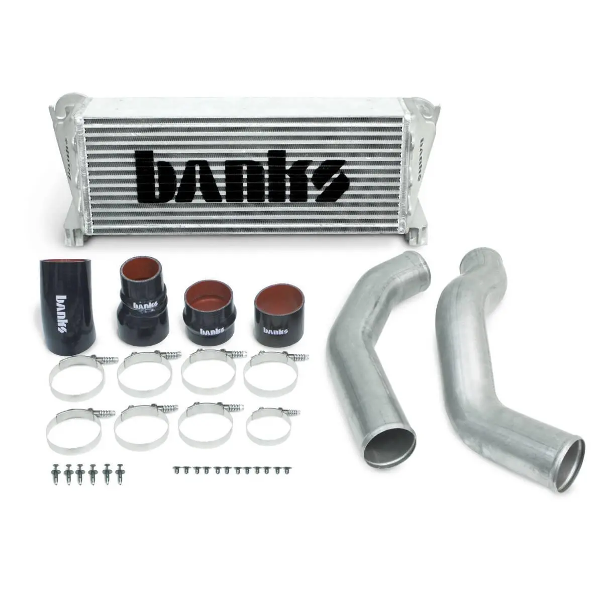 Intercooler Upgrade Includes Boost Tubes Natural Finish For 13-18 Ram 2500/3500 Cummins 6.7L Banks Power 1