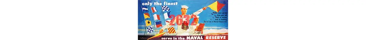 Tichy Serve In The Naval Reserve Billboard   (Tic2632) 1