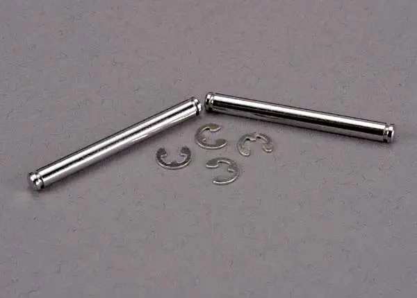 Traxxas Suspension Pins, 31.5Mm, Chrome (2) W/ E-Clips (4)  (Tra2637) 1