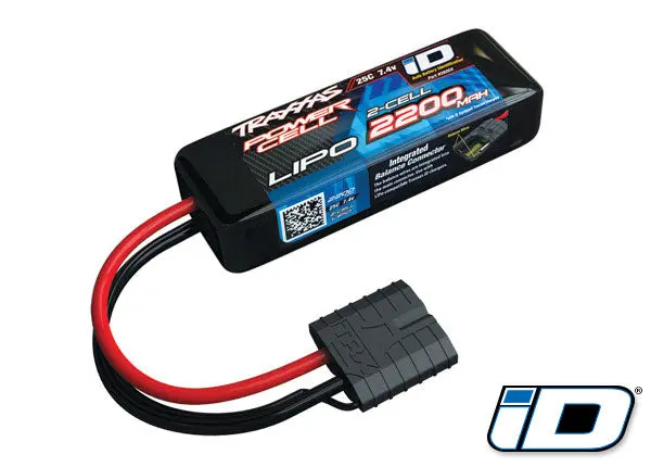 Traxxas 2S "Power Cell" 25C Lipo Battery W/Id Traxxas Connector (7.4V/2200Mah)    (Tra2820x) 1