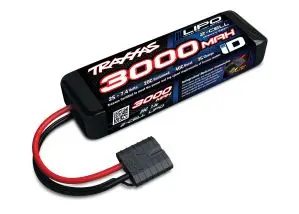 Traxxas 3000 Mah 7.4 Volt 2-Cell Lipo Battery   (Tra2827x) 1