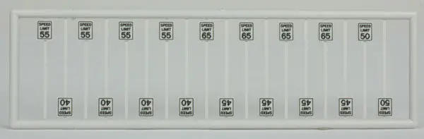 Tichy High Speed Limit Signs (Tic2607) 1