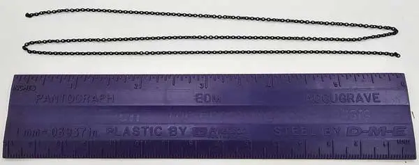 Tichy Blackened Brass Chain -- 23 Links Per Inch, 18" 45.7Cm Length   (Tic8336) 1
