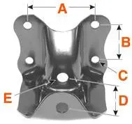 80-96 F150, 80-97 F250, 80-97 F350, 80-96 Bronco, 92-03 E250/E350 - Rear Of Rear Ford Hanger 1