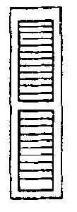 Louvered Window Shutters  (300-3540) 1