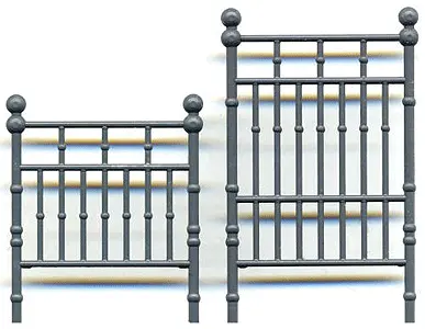 Wrought Iron Bed Headboard & Footboard (300-3587) 1