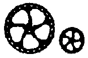 Brake Wheel  Drgw 16"  (300-5037) 1