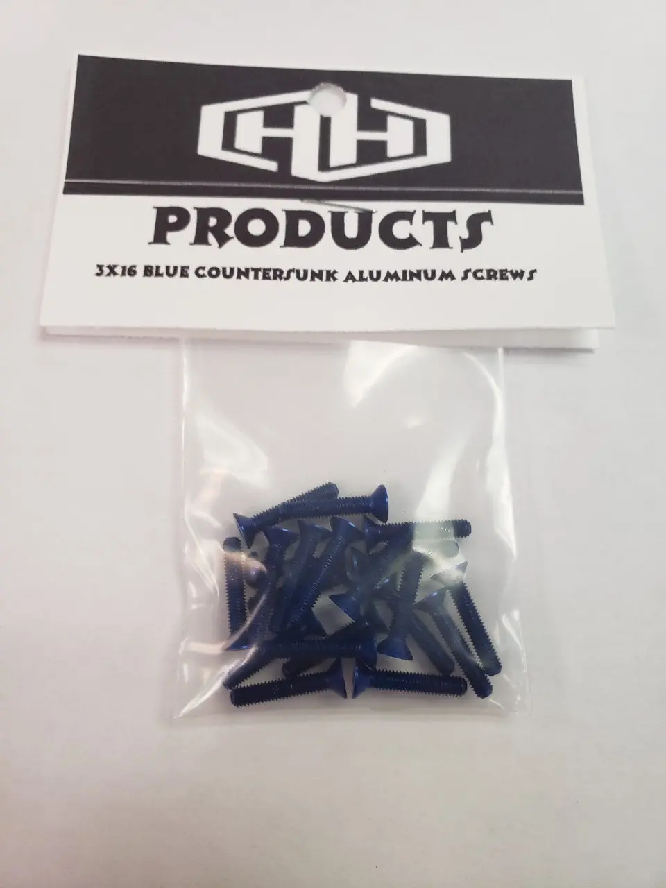 Hamilton Hobbies 3X16 7075 Aluminum Blue Countersunk Screws (Ham128543) 1