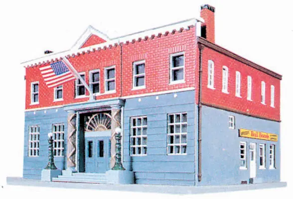 Life Like Woodlawn Police Station -- Kit - 6-1/4 X 8-3/8" 15.9 X 21.3Cm   (433-1382) 1