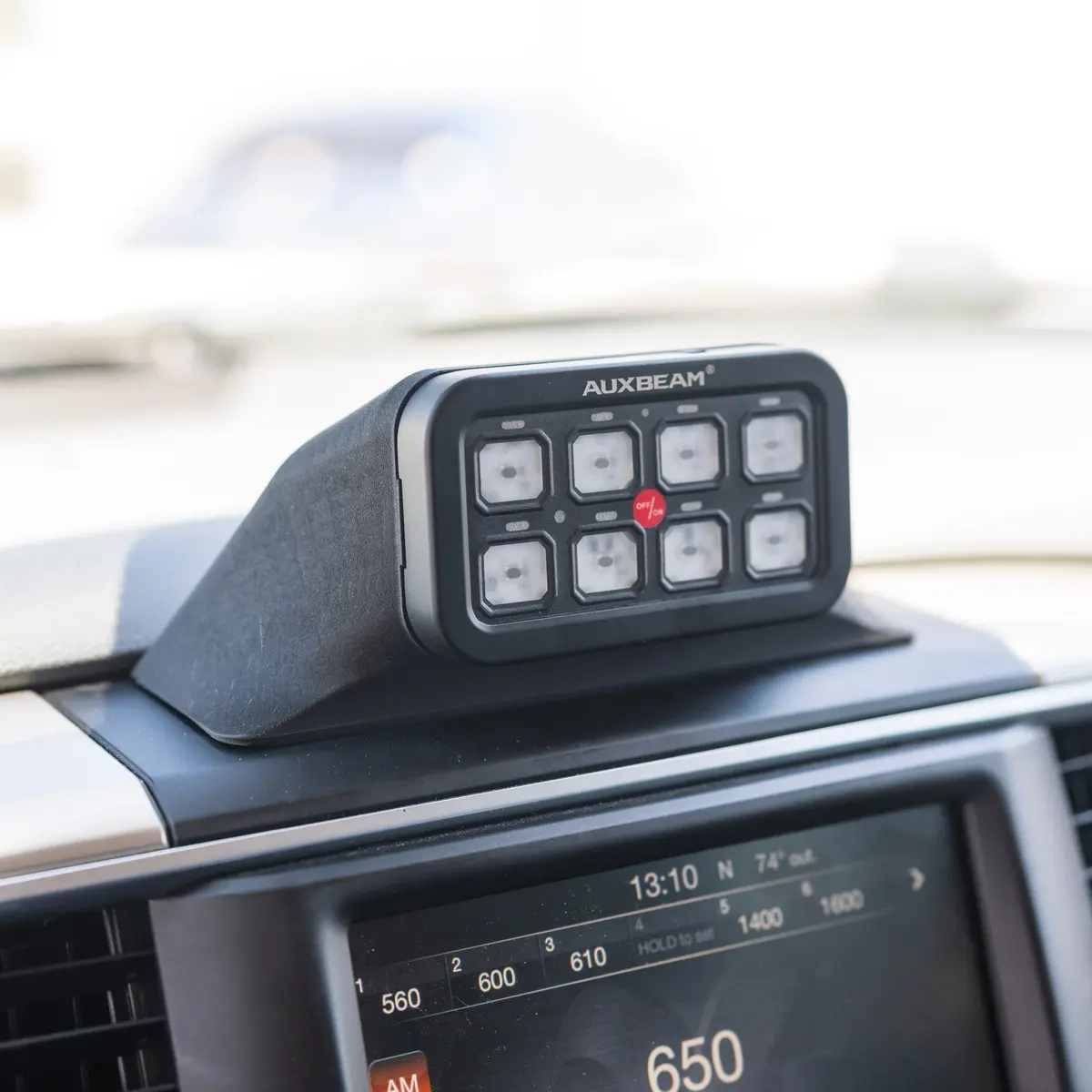2013-2018 Ram 2500/3500 Aux Beam 3D Printed Dash Mount 1