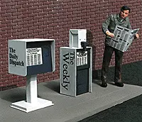 Walthers Newspaper Stands (502-481410) 1
