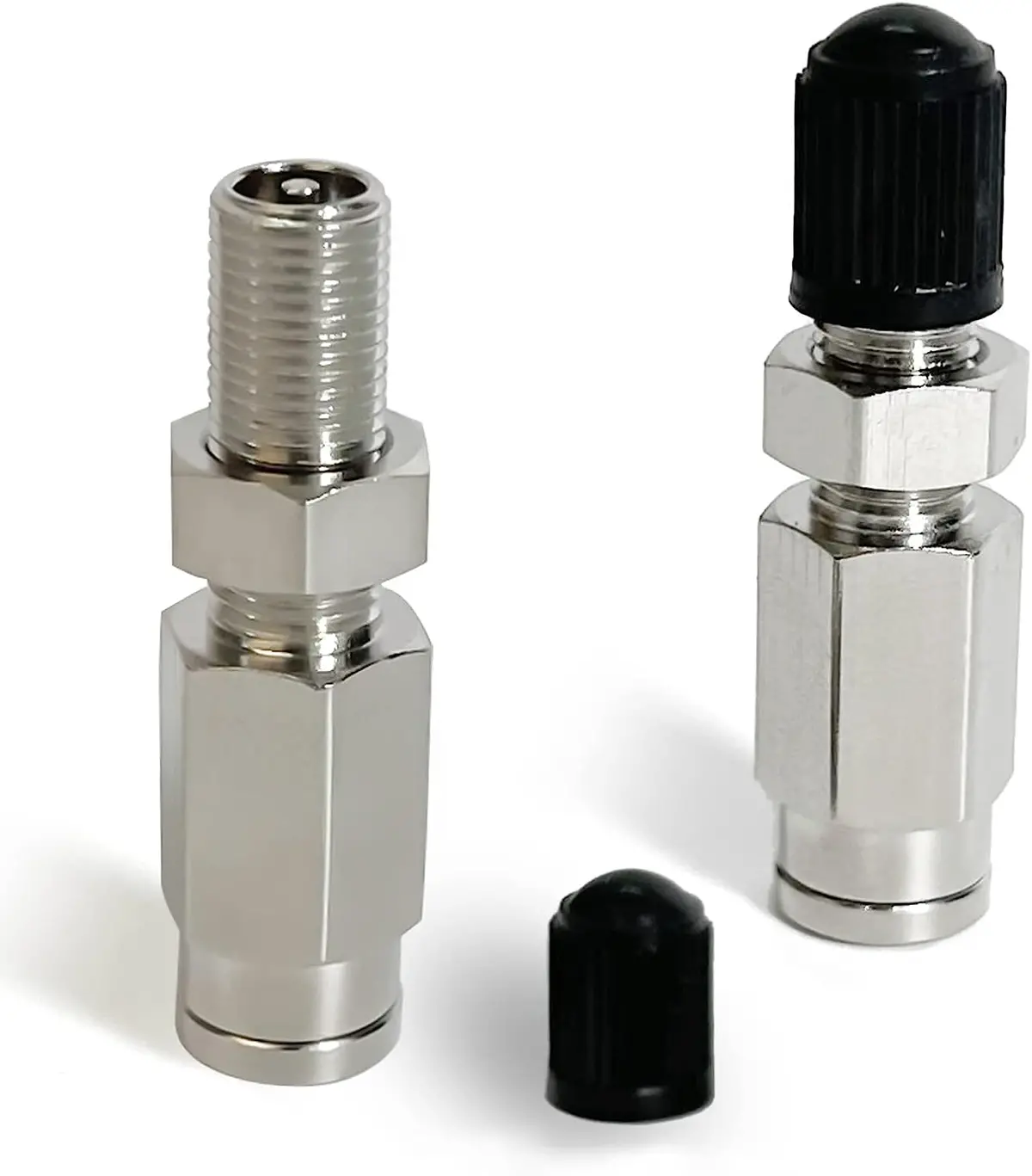 2Pcs 1/4" Air Suspension Schrader Valve | Push-To-Connect | Dot Approved | Brass Body 1