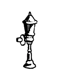 Scale Structures Porch Lamp (Non-Working)  (650-2039) 1