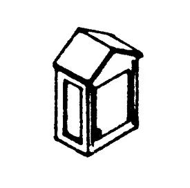 Scale Structures Police Call Box; Wall Or Pole Mount Unpainted Metal Castings) (650-2335) 1