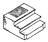 Scale Structures Stoop W/Worn Mat (650-2342) 1