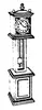 Ss Ltd Grandfather Clock (650-5179) 1
