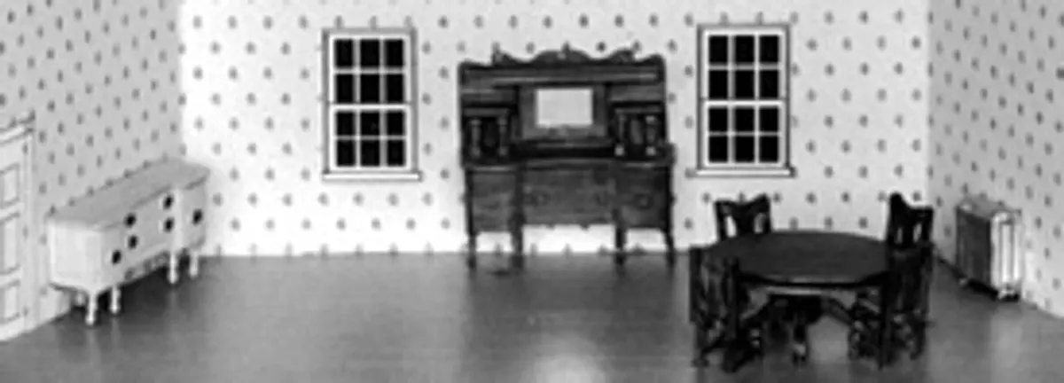 Scale Structures Dining Room W/Walls (650-7221) 1