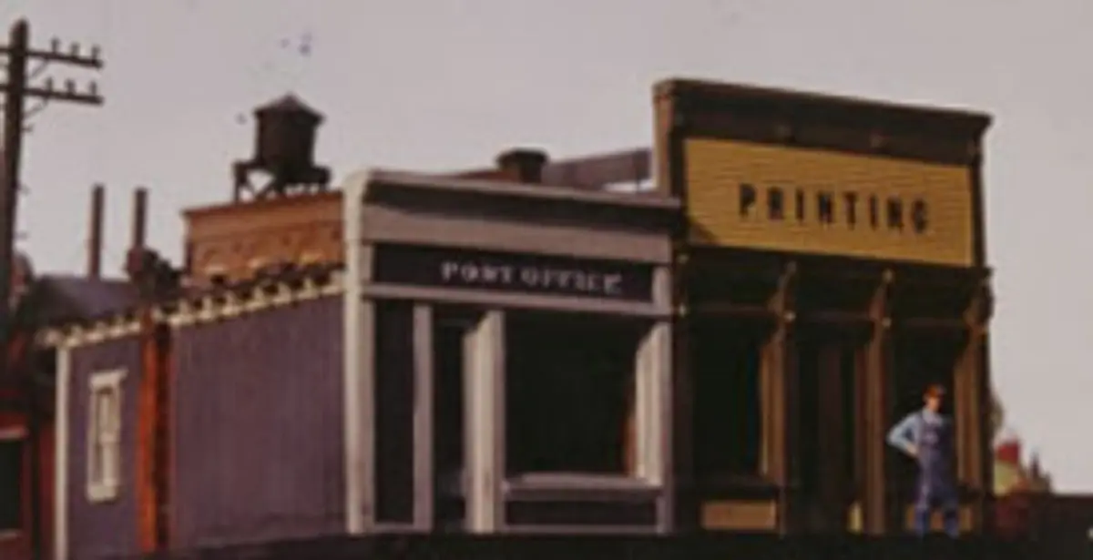 Scale Structures Print Shop & Post Office (650-7248) 1