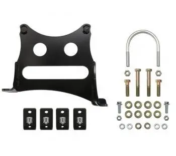 Icon Vehicle Dynamics 65000 - 2005 - Current Super Duty F250 / F350 Dual Steering Stabilizer Bracket Kit 1