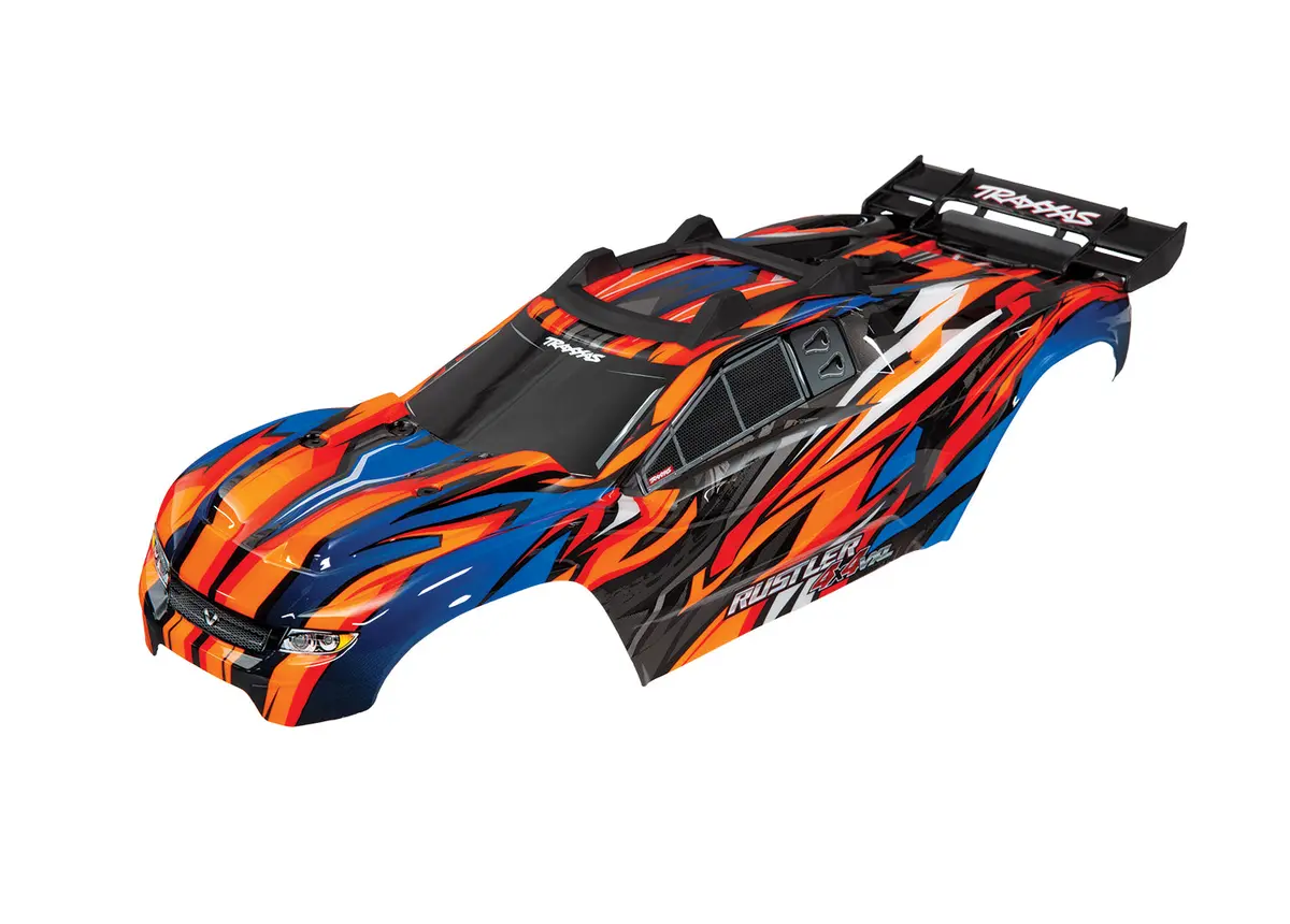 Traxxas Rustler 4X4 Vxl Orange Body   (Tra6717t) 1
