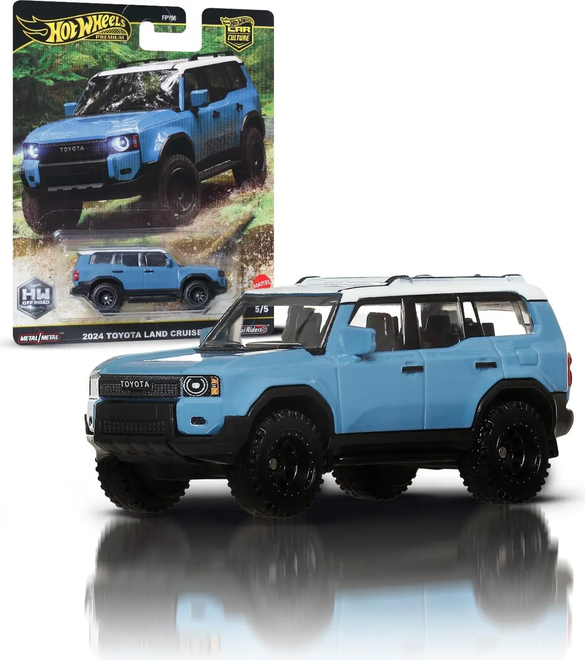 Hot Wheels 1:64 Toyota Land Cruiser – Car Culture Premium Hw Off-Road Jbk52 Fpy86 1