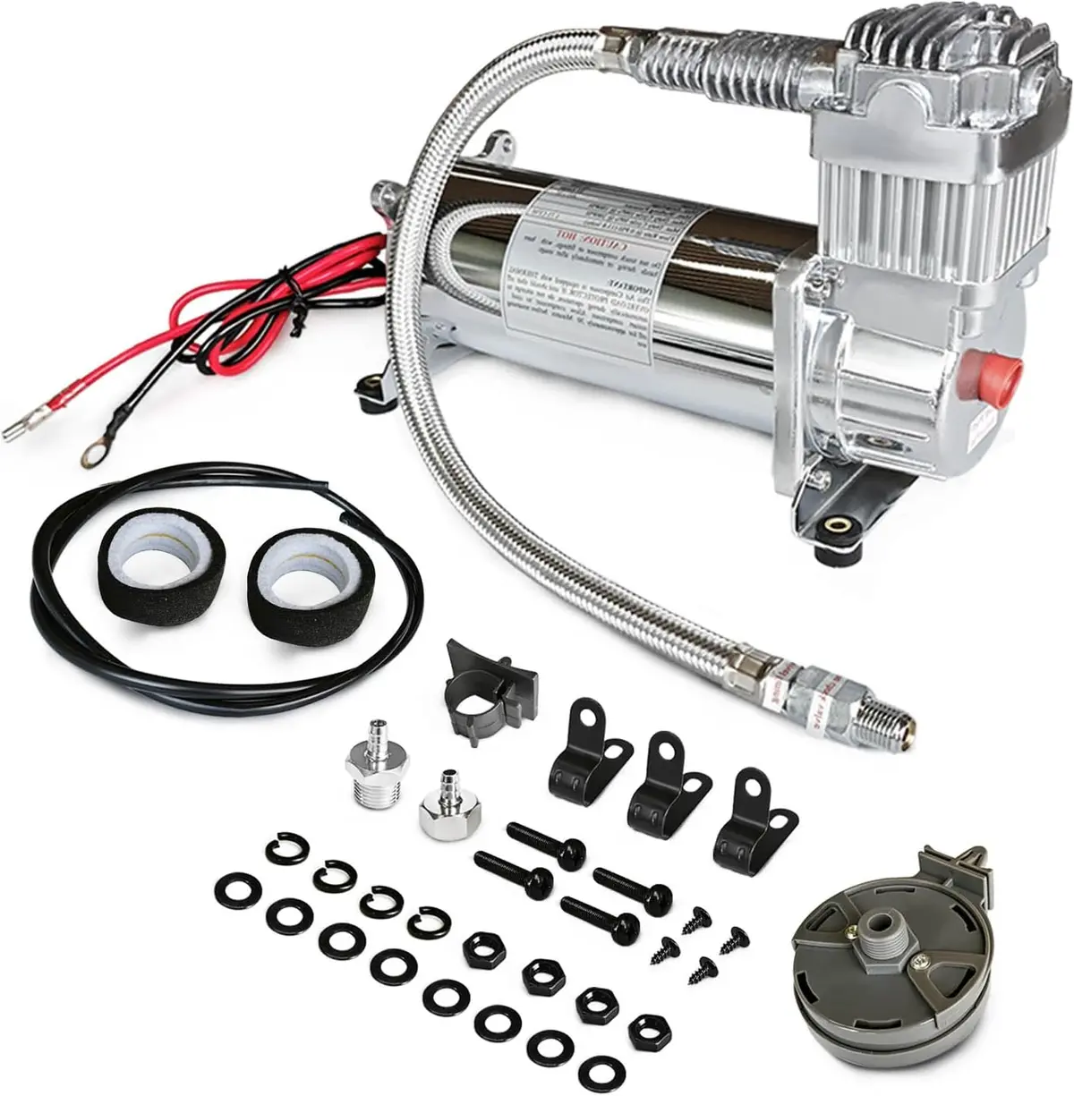 Vigor Air Suspension Compressor Kit 12V 1.75Cfm 200 Psi - Oem 7Z 7008 1