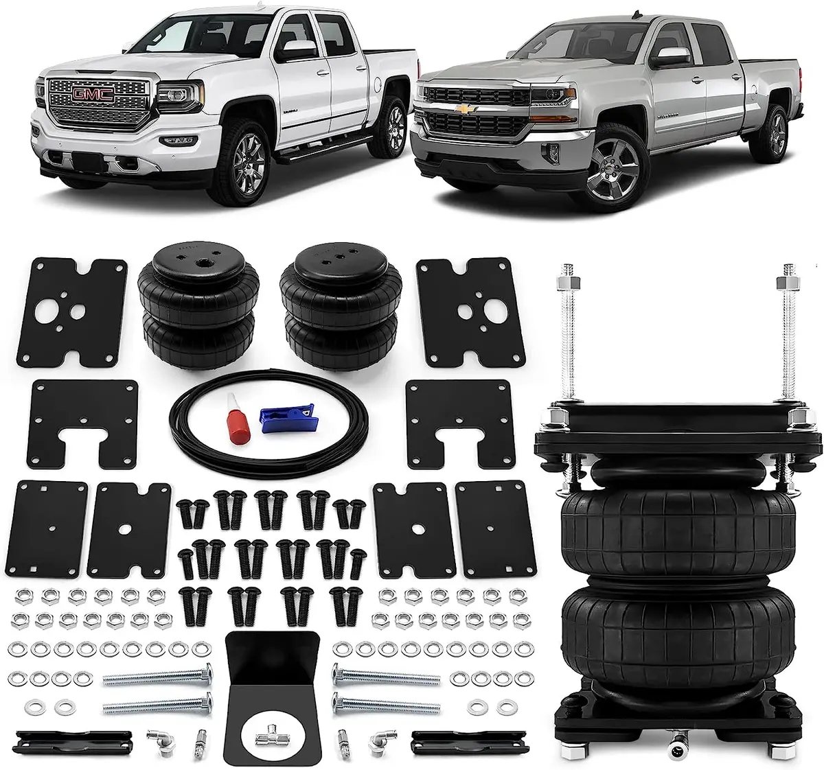 Vigorlift 5000 Xl Pro Air Spring Suspension Kit For Chevy Silverado Gmc Sierra 1999-2007 - Oem 88272 7X1239 1